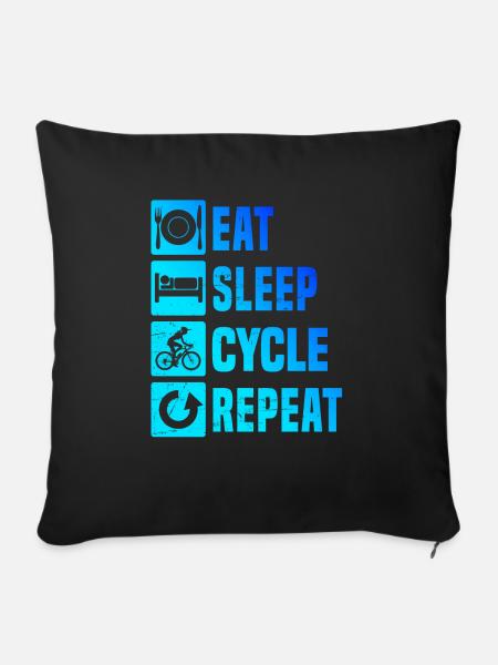 Mtb Mountainbike Herren Radeln Radfahrer - Pudebetræk 45 x 45 cm - sort