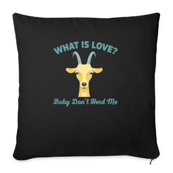 Was ist Love Baby Don't Herd Me Funny Deer Group - Sofakissenbezug 45 x 45 cm - Schwarz - Vorne
