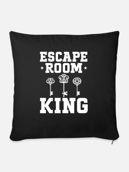 Escape Room - Sofakissenbezug 45 x 45 cm - Schwarz