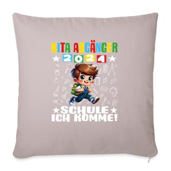Daycare Leavers 2024 School Enrollment 2024 - Sofa pillowcase 17,3'' x 17,3'' (45 x 45 cm) - light taupe - Front