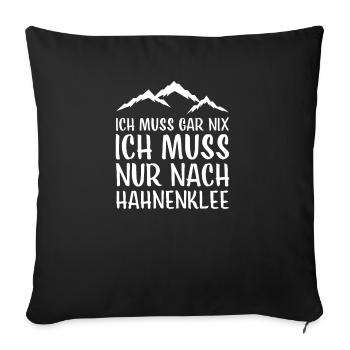 Hahnenklee I Harz Brocken Brockenbahn Walpurgis - Sofa pillowcase 17,3'' x 17,3'' (45 x 45 cm) - black - Front