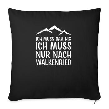 Walkenried I Harz Brocken Brockenbahn Walpurgis - Sofa pillowcase 17,3'' x 17,3'' (45 x 45 cm) - black - Front