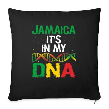 Jamaican Heritage Flag Jamaica It's In My DNA - Sofakissenbezug 45 x 45 cm - Schwarz - Vorne