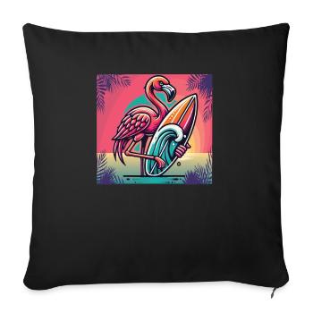Ride the waves in style with our Surf - Sofa pillowcase 17,3'' x 17,3'' (45 x 45 cm) - black - Front