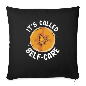 Pancake Breakfast Pancakes - Sofa pillowcase 17,3'' x 17,3'' (45 x 45 cm) - black - Front