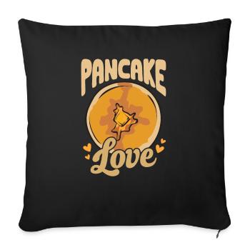 Pancake Breakfast Pancakes - Sofa pillowcase 17,3'' x 17,3'' (45 x 45 cm) - black - Front