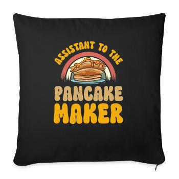 Pancake Breakfast Pancakes - Sofa pillowcase 17,3'' x 17,3'' (45 x 45 cm) - black - Front