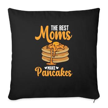 Pancake Breakfast Pancakes - Sofa pillowcase 17,3'' x 17,3'' (45 x 45 cm) - black - Front