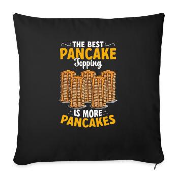 Pancake Breakfast Pancakes - Sofa pillowcase 17,3'' x 17,3'' (45 x 45 cm) - black - Front