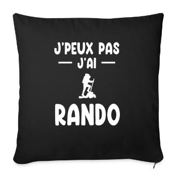I can't I hiker gift hiker - Sofa pillowcase 17,3'' x 17,3'' (45 x 45 cm) - black - Front
