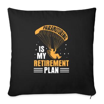 Paramoteur Paramoteur - Housse de coussin décorative 45 x 45 cm - noir - Devant