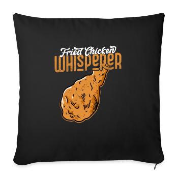 Fried Chicken Whisperer Fast Food Fry - Sofakissenbezug 45 x 45 cm - Schwarz - Vorne