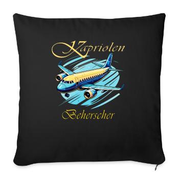AVION Capers Masters - Housse de coussin décorative 45 x 45 cm - noir - Devant