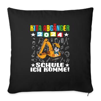 Daycare Leavers 2024 School Enrollment 2024 - Sofa pillowcase 17,3'' x 17,3'' (45 x 45 cm) - black - Front