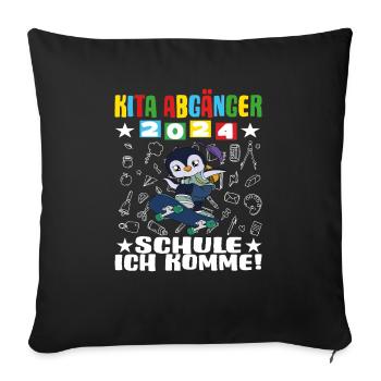 Daycare Leavers 2024 School Enrollment 2024 - Sofa pillowcase 17,3'' x 17,3'' (45 x 45 cm) - black - Front