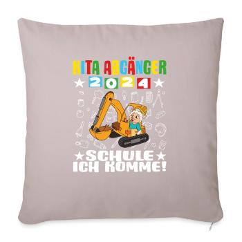 Daycare Leavers 2024 School Enrollment 2024 - Sofa pillowcase 17,3'' x 17,3'' (45 x 45 cm) - light taupe - Front