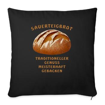 BREAD TRADITIONAL GOURMET MASTER - Sofa pillowcase 17,3'' x 17,3'' (45 x 45 cm) - black - Front