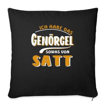 I'M TIRED OF THE NAGGING - Sofa pillowcase 17,3'' x 17,3'' (45 x 45 cm) - black - Front
