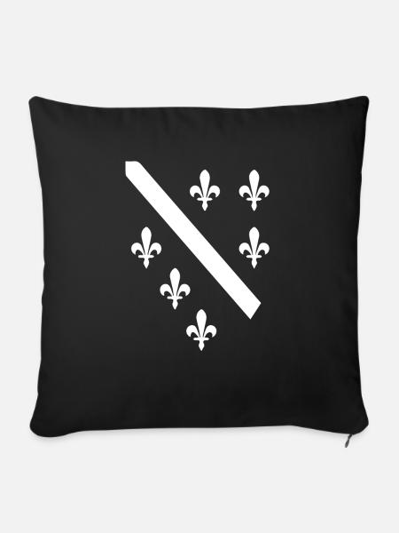 Bosnien Herzegowina Flagge BIH Bosna Bosanac - Sofakissenbezug 45 x 45 cm - Schwarz
