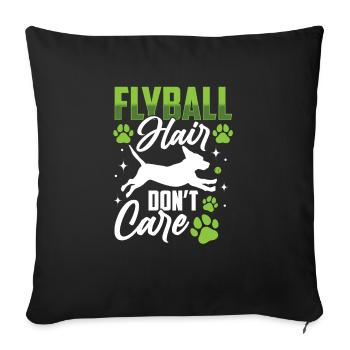 Flyball Canine Sport Agility Parcour Dog - Sofakissenbezug 45 x 45 cm - Schwarz - Vorne