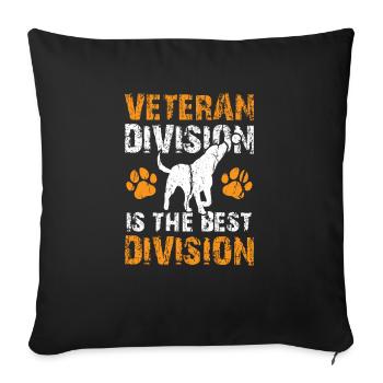 Flyball Canine Sport Agility Parcour Dog - Sofa pillowcase 17,3'' x 17,3'' (45 x 45 cm) - black - Front