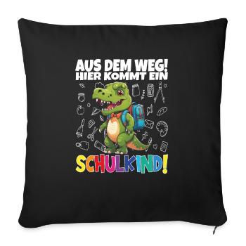 School Child 2024 School Enrollment Back to School - Sofa pillowcase 17,3'' x 17,3'' (45 x 45 cm) - black - Front