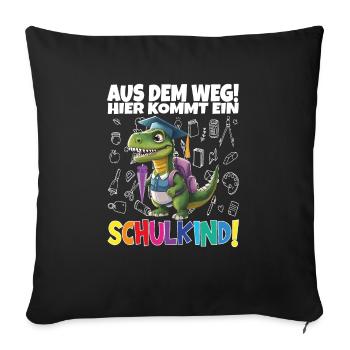 School Child 2024 School Enrollment Back to School - Sofa pillowcase 17,3'' x 17,3'' (45 x 45 cm) - black - Front