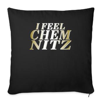 JE ME SENS CHEMNITZ - Housse de coussin décorative 45 x 45 cm - noir - Devant