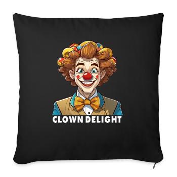 DÉLICE DE CLOWN - Housse de coussin décorative 45 x 45 cm - noir - Devant