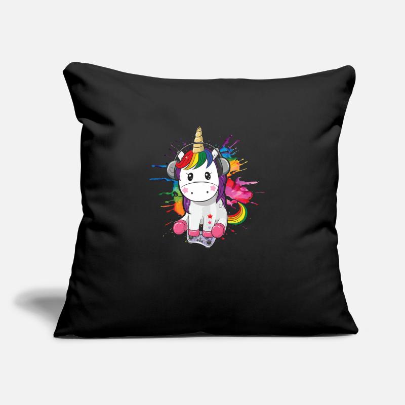 Play Controller Gaming Unicorn Controller Housse de coussin décorative 45 x 45 cm