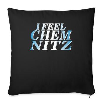 JE ME SENS CHEMNITZ - Housse de coussin décorative 45 x 45 cm - noir - Devant