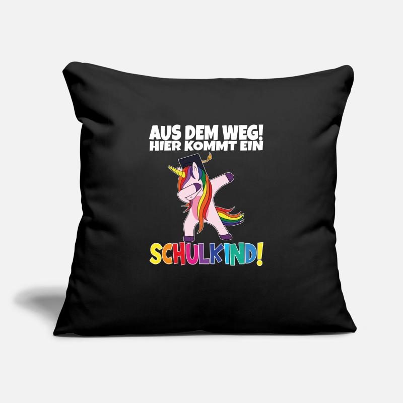 Écolier 2024 entrant à l'école Housse de coussin décorative 45 x 45 cm