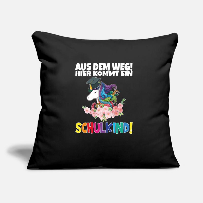 Écolier 2024 entrant à l'école Housse de coussin décorative 45 x 45 cm