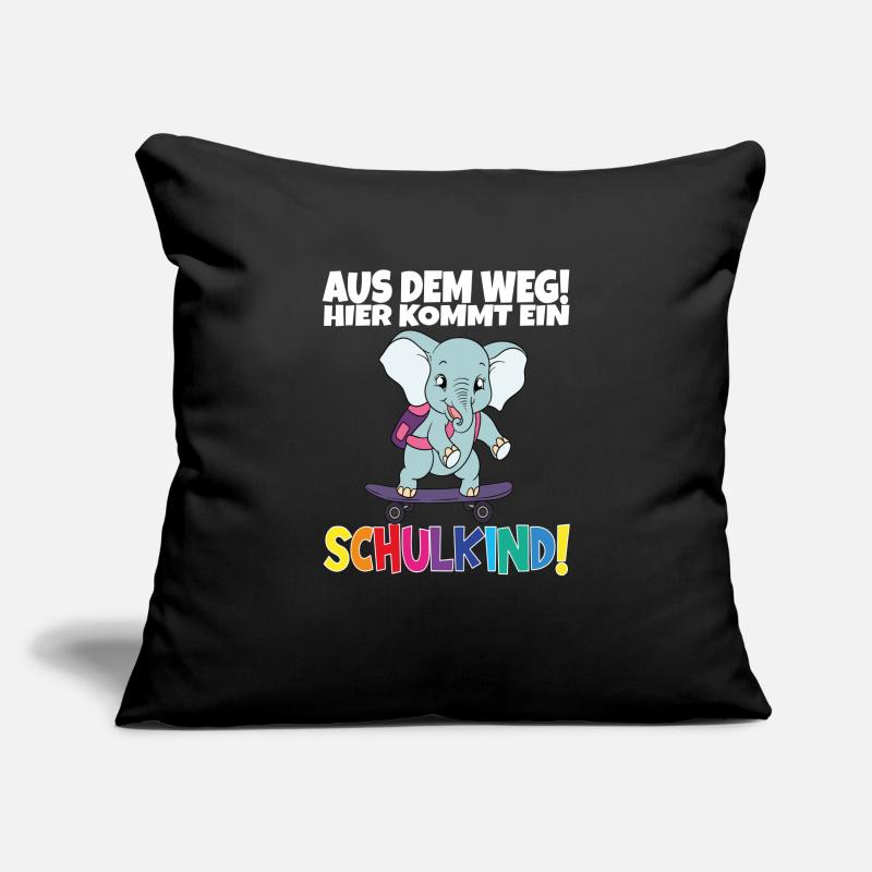 Écolier 2024 entrant à l'école Housse de coussin décorative 45 x 45 cm