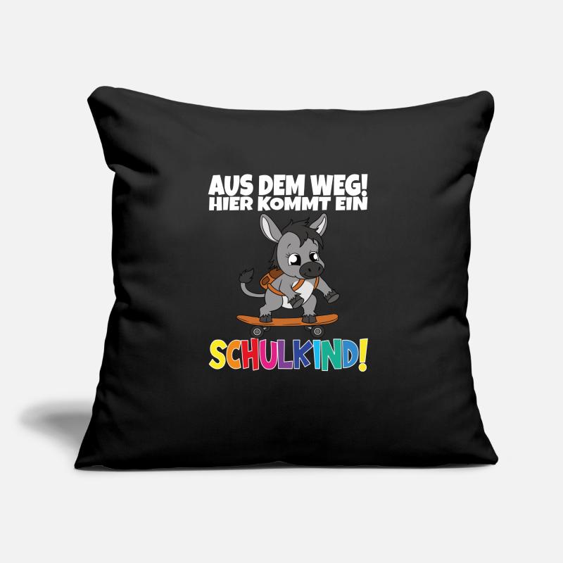 Écolier 2024 entrant à l'école Housse de coussin décorative 45 x 45 cm