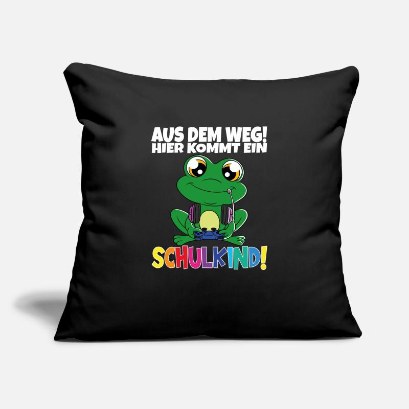 Écolier 2024 entrant à l'école Housse de coussin décorative 45 x 45 cm