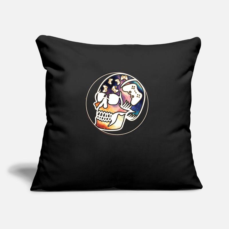 Play Controller Gaming Skull Controller Housse de coussin décorative 45 x 45 cm