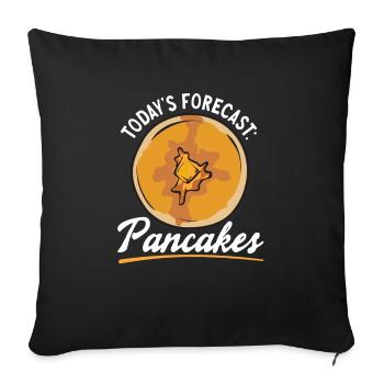 Pancake Breakfast Pancakes - Sofa pillowcase 17,3'' x 17,3'' (45 x 45 cm) - black - Front