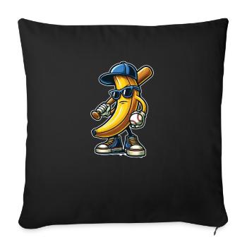 Bizarre to your style Let's Go bananas - Sofa pillowcase 17,3'' x 17,3'' (45 x 45 cm) - black - Front