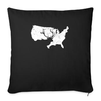 Chasse à l’échelle Chasse au chasseur d’écailles - Housse de coussin décorative 45 x 45 cm - noir - Devant