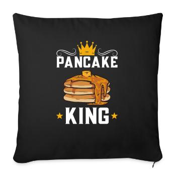 Pancake Breakfast Pancakes - Sofa pillowcase 17,3'' x 17,3'' (45 x 45 cm) - black - Front
