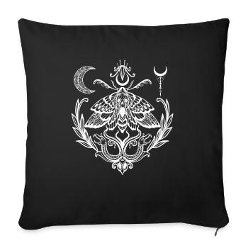 Conception Wicca. - Housse de coussin décorative 45 x 45 cm - noir - Devant