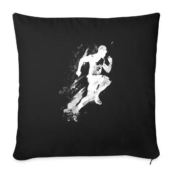 Leichtathletik Leichtathletikspiele - Sofakissenbezug 45 x 45 cm - Schwarz - Vorne