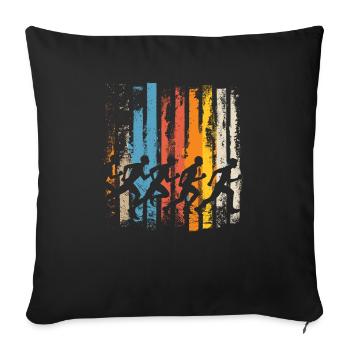 Athletics Athletics Games - Sofa pillowcase 17,3'' x 17,3'' (45 x 45 cm) - black - Front