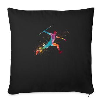 Athletics Athletics Games - Sofa pillowcase 17,3'' x 17,3'' (45 x 45 cm) - black - Front