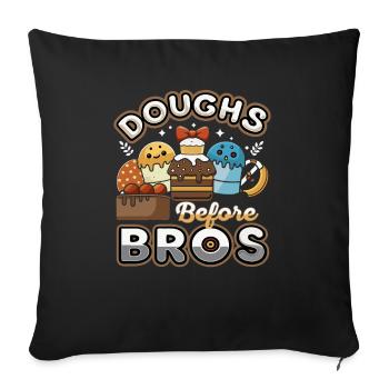 Bake the world a better place - Sofa pillowcase 17,3'' x 17,3'' (45 x 45 cm) - black - Front