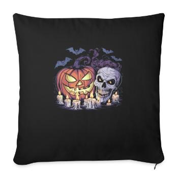 Halloween Costume Zombie Pumpkin Blood Spirit Party - Sofa pillowcase 17,3'' x 17,3'' (45 x 45 cm) - black - Front