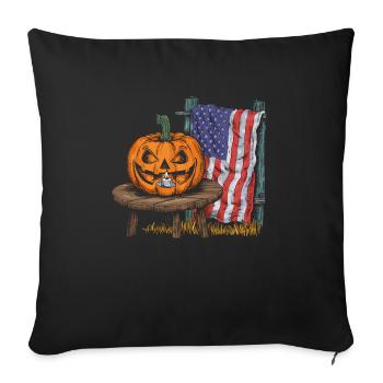 Halloween Costume Zombie Pumpkin Blood Spirit Party - Sofa pillowcase 17,3'' x 17,3'' (45 x 45 cm) - black - Front