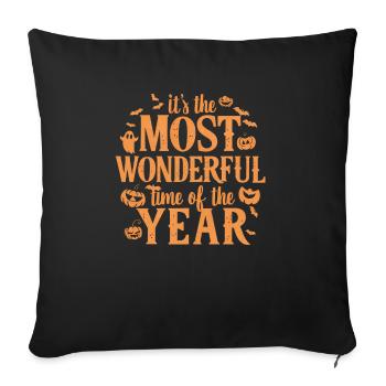 Halloween Costume Zombie Pumpkin Blood Spirit Party - Sofa pillowcase 17,3'' x 17,3'' (45 x 45 cm) - black - Front