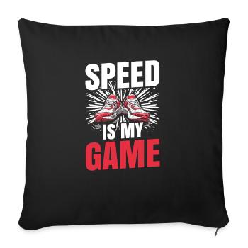 Athletics Athletics Games - Sofa pillowcase 17,3'' x 17,3'' (45 x 45 cm) - black - Front